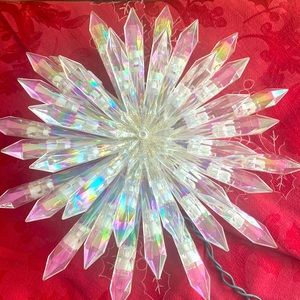 Crystal light star topper